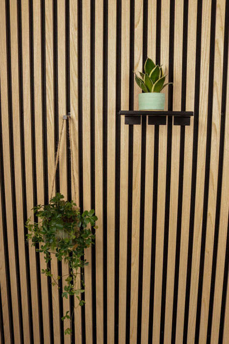 Hylde til akustikpanel 20 cm sort